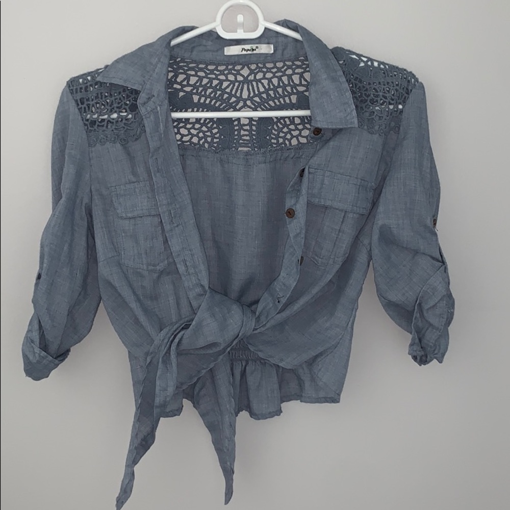 Denim top